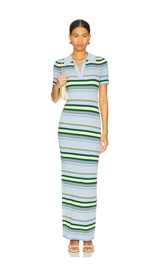 Striped Maxi Dress in Blue Stripe | Revolve Clothing (Global)