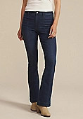 Dark High Rise Seamed Flare Jean | Maurices