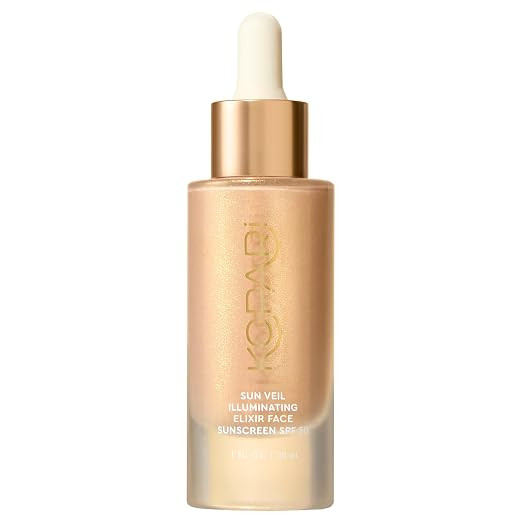 Kopari Sun Veil Illuminating Elixir Face Sunscreen SPF 38 | Lightweight Face Sunscreen with Shea ... | Amazon (US)