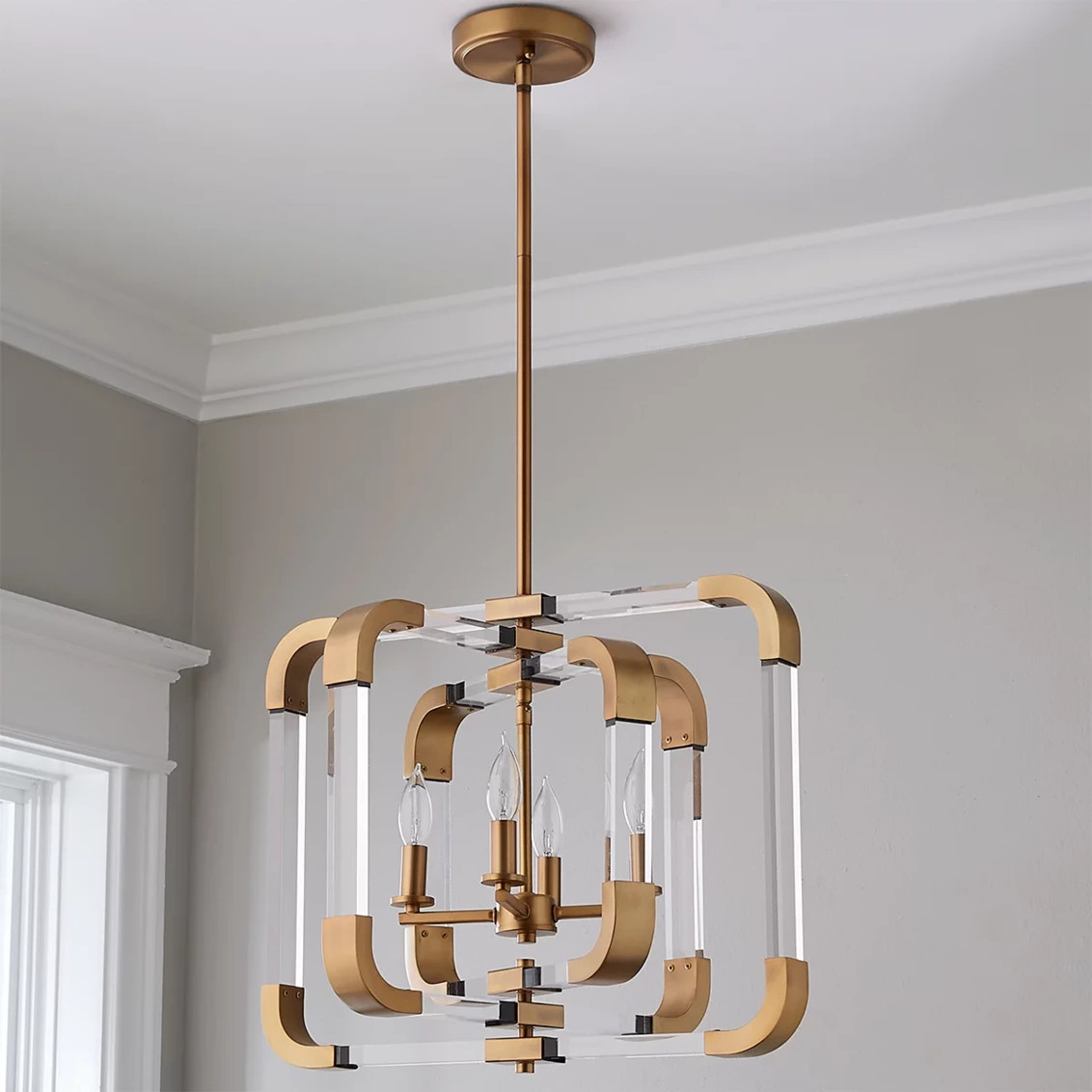 Triple Cross Chandelier - 4 Light | Shades of Light