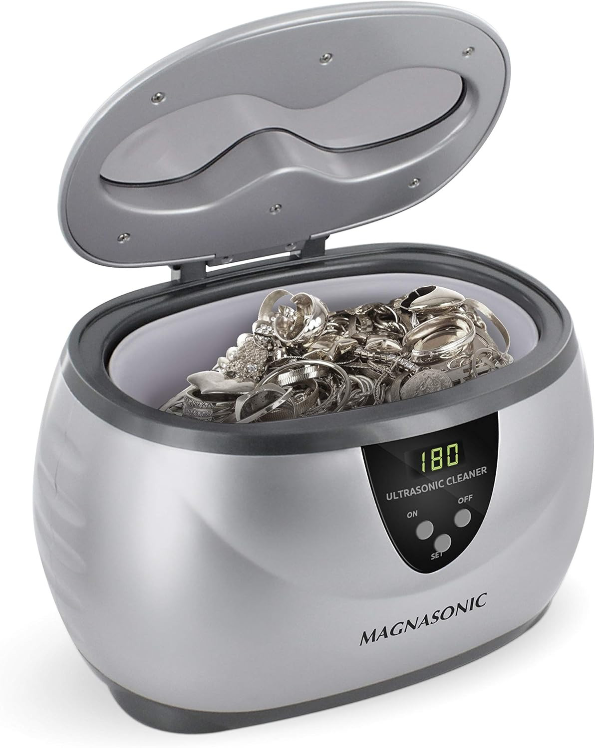 Magnasonic Professional Ultrasonic Jewelry Cleaner with Digital Timer for Eyeglasses, Rings, Coins ( | Amazon (US)