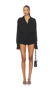 ALL THE WAYS Clarissa Romper in Black from Revolve.com | Revolve Clothing (Global)