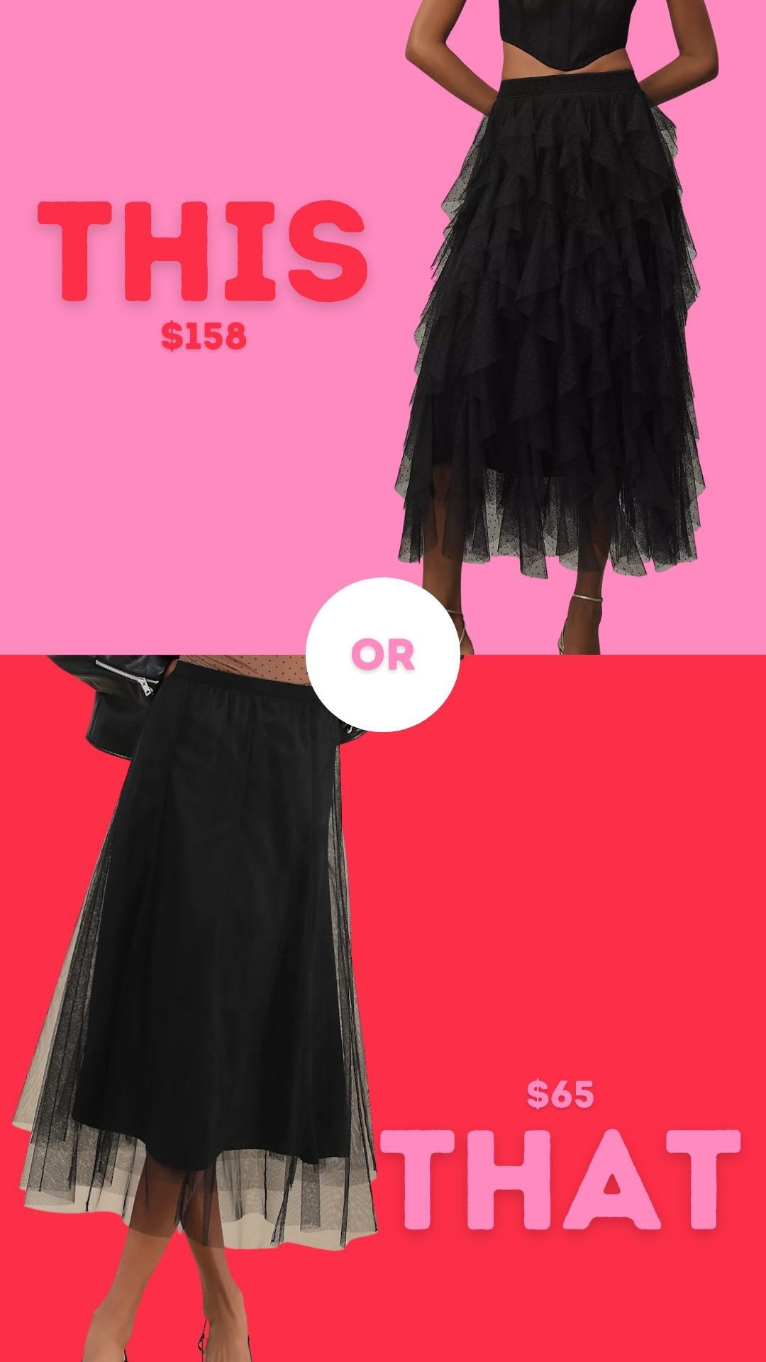 this or that black tulle skirt ...

#LTKStyleTip #LTKFindsUnder100