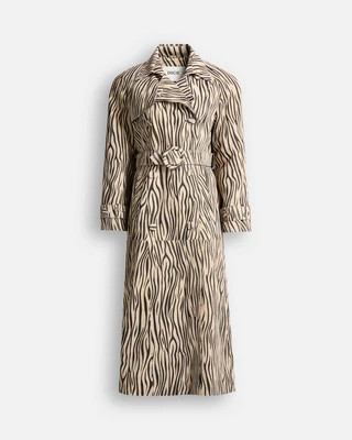 Corrin Suede Trench Coat | DUCIE