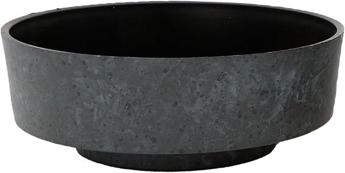 The HC Companies 8 Inch Round Plastic Succulent Capri Bowl 8"x8"x3" in Faux Concrete Color | Amazon (US)