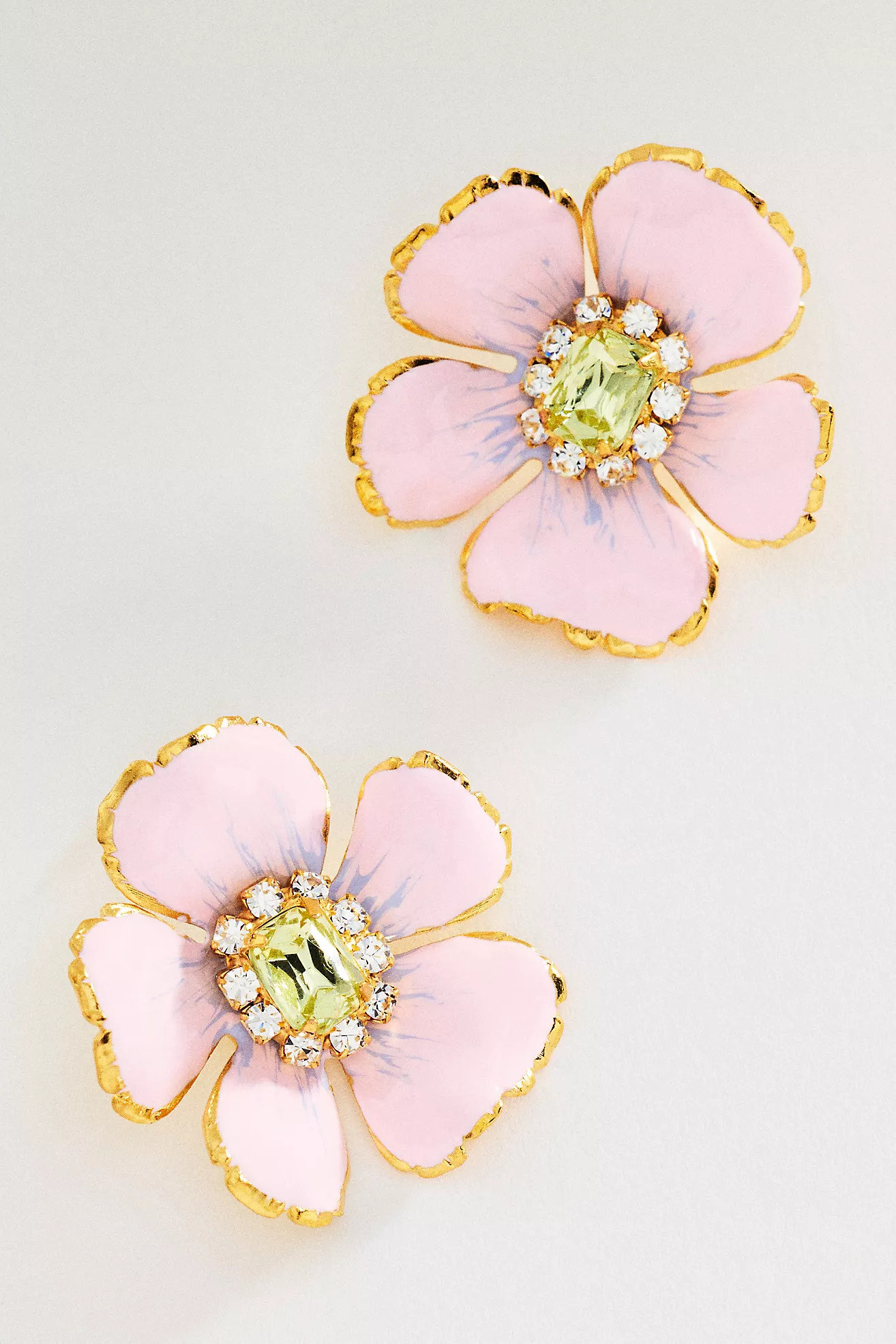 The Pink Reef Floral Post Earrings | Anthropologie (US)