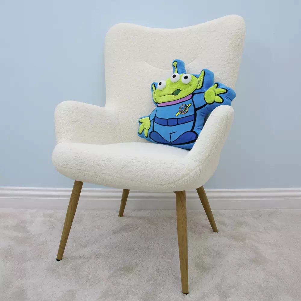 Toy Story Alien Shaped Cushion Blue - 43x37cm | argos.co.uk