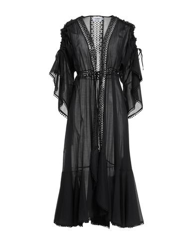 Charo Ruiz Ibiza Woman Overcoat & Trench Coat Black Size L Cotton, Polyester | YOOX (US)