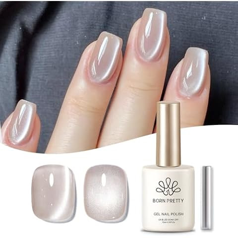 Double Rhythm 0.5 OZ Cat Eye Gel Polish with Magnet 15ML Holographic Glitter Shimmer Translucent ... | Amazon (US)