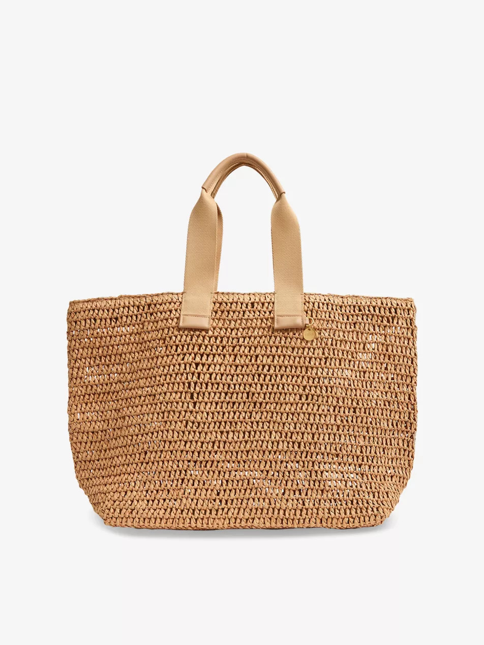 Emeryson Crochet Raffia Tote Bag | Selfridges