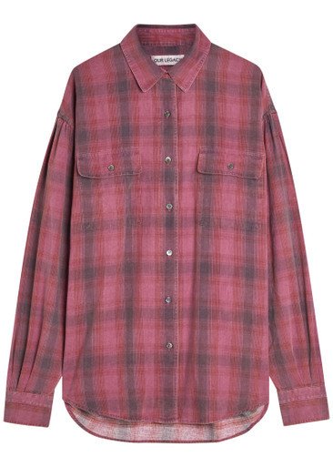 Dime plaid flannel shirt | Harvey Nichols