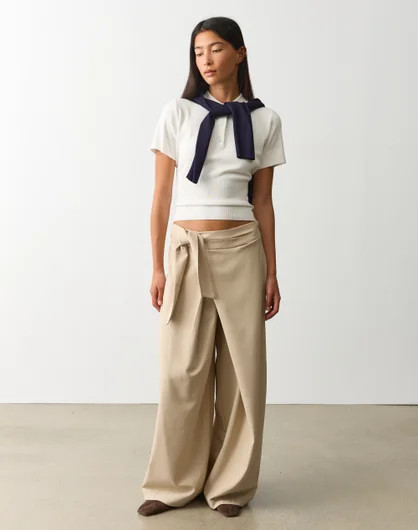 Tie Detail Tailored Pant | Glassons (Australia)
