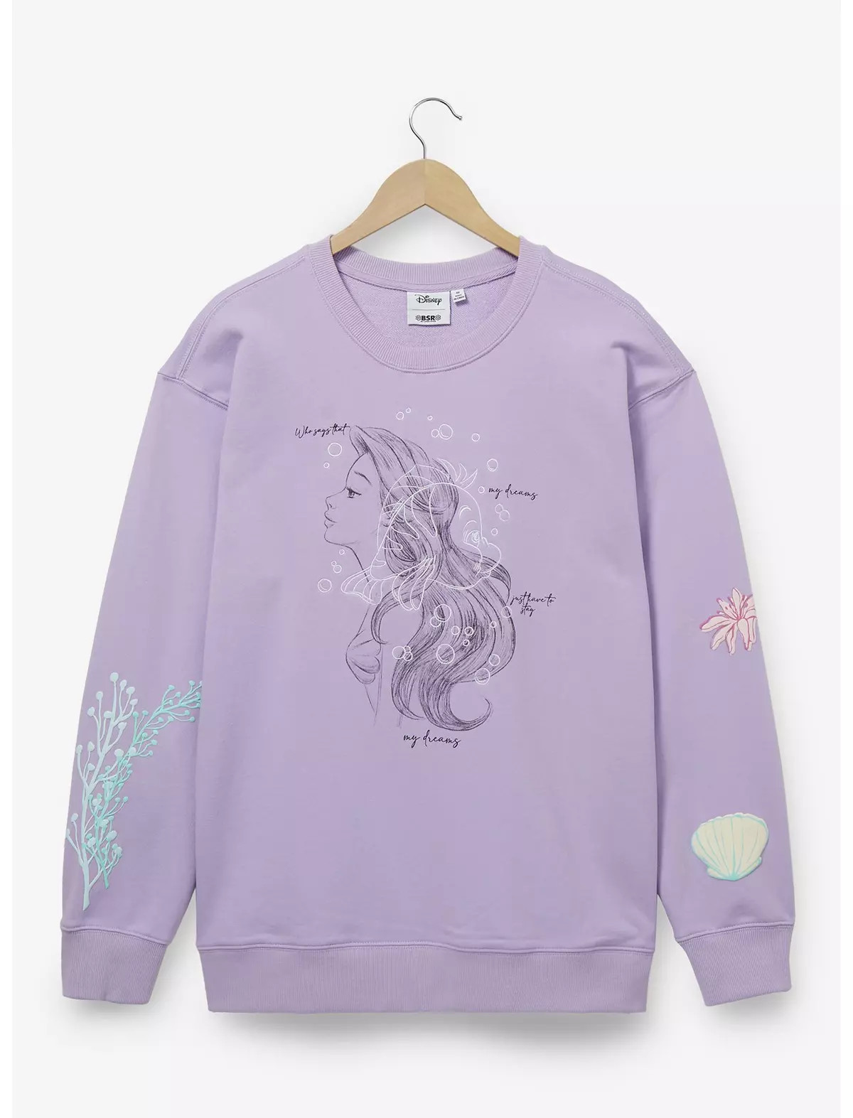 Samii Ryan Disney The Little Mermaid Ariel Portrait Women's Crewneck - BoxLunch Exclusive | BoxLunch
