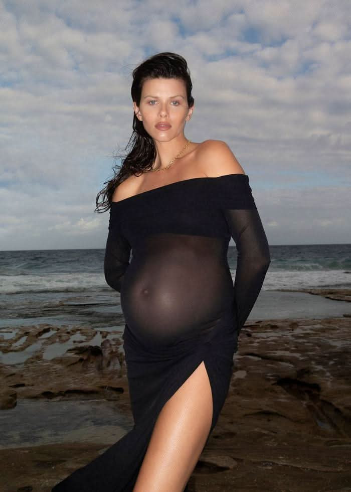 Shop Off The Shoulder Soft Mesh Maternity Top | BUMPSUIT Maternity | BUMPSUIT