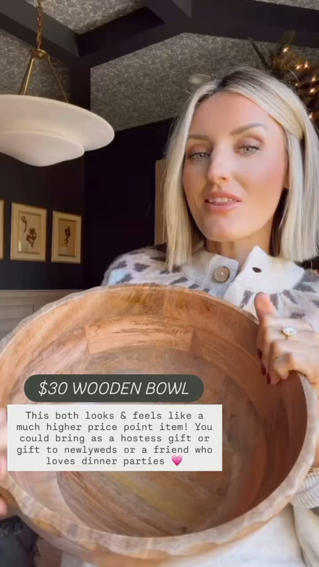 This large wooden bowl is so pretty, and only $30! You could bring this with a salad in it for a party and then tell the host you are gifting them the bowl!

Loverly Grey, Target, hostess gifts, Christmas gifts 

#LTKGiftGuide #LTKHoliday