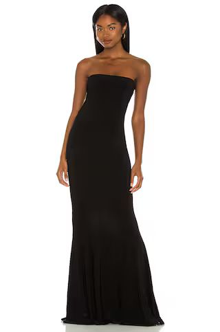 Norma Kamali x REVOLVE Strapless Fishtail Gown in Black from Revolve.com | Revolve Clothing (Global)