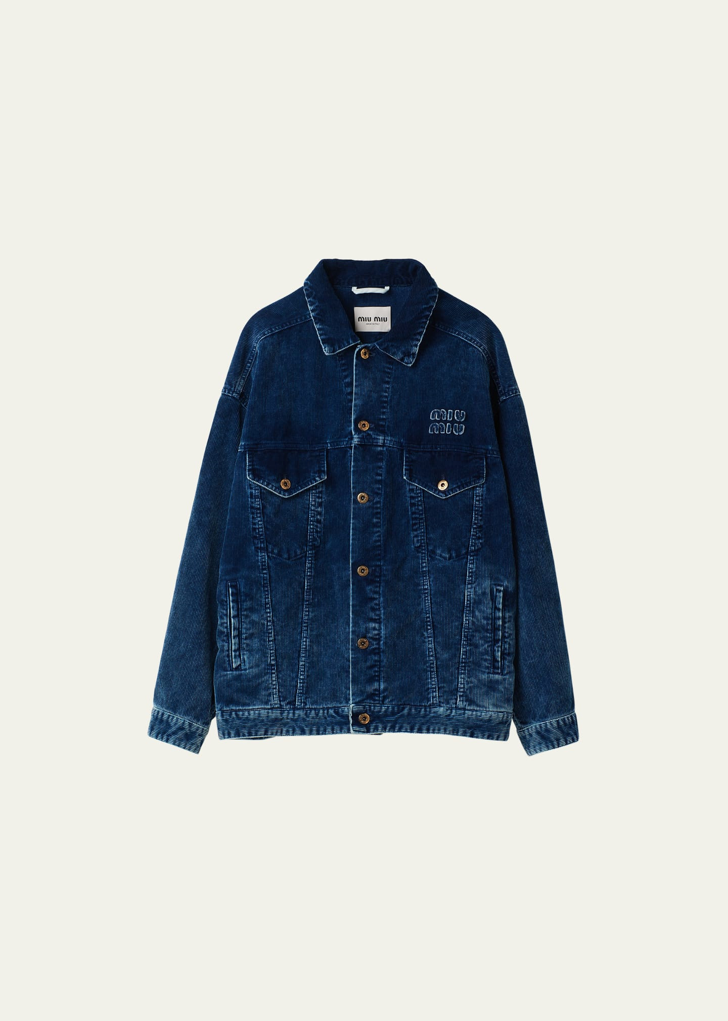 Miu Miu Washed Velvet Full Length Jacket | Bergdorf Goodman