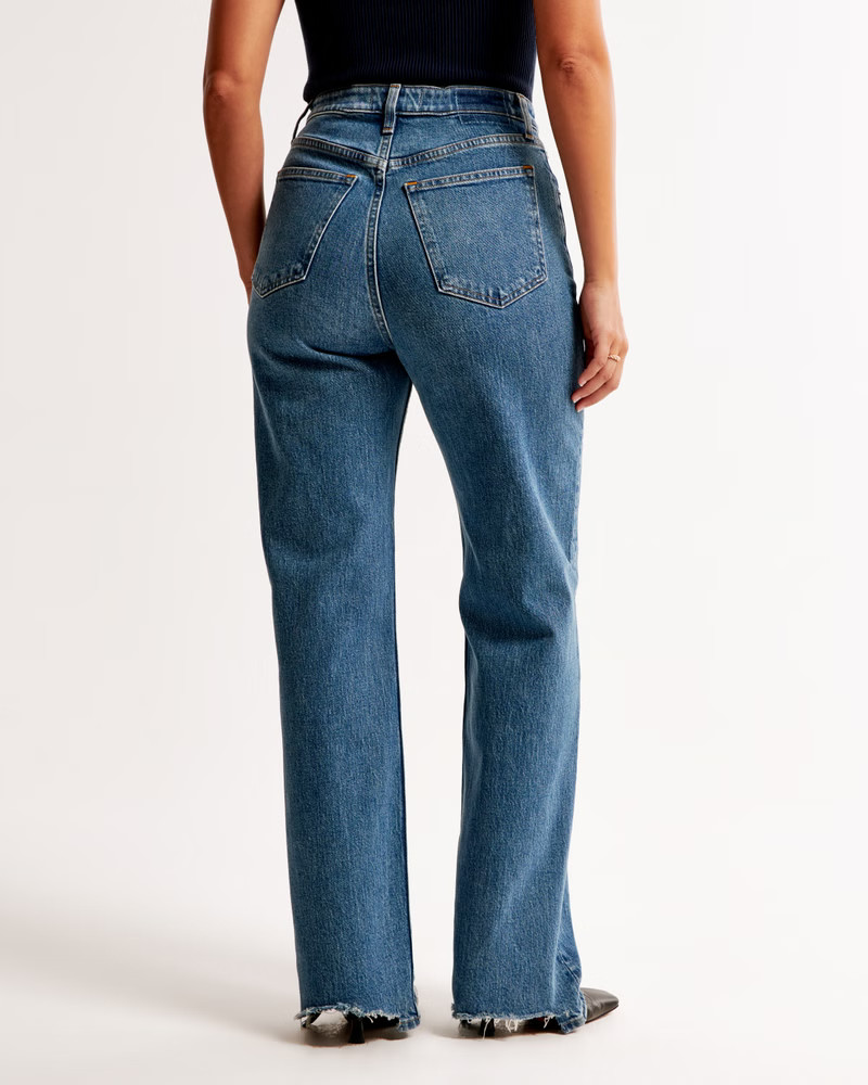 Curve Love High Rise 90s Relaxed Jean | Abercrombie & Fitch (US)