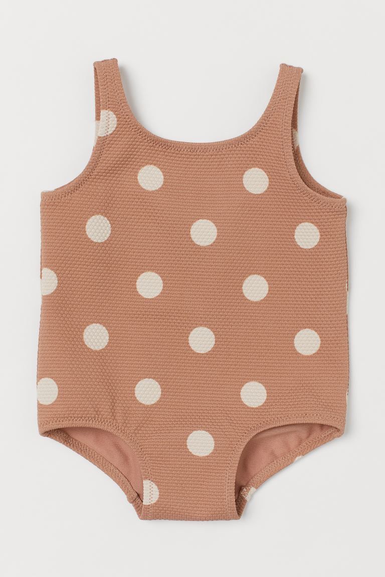 Baby Exclusive. Fully lined, texture-patterned swimsuit. | H&M (US + CA)