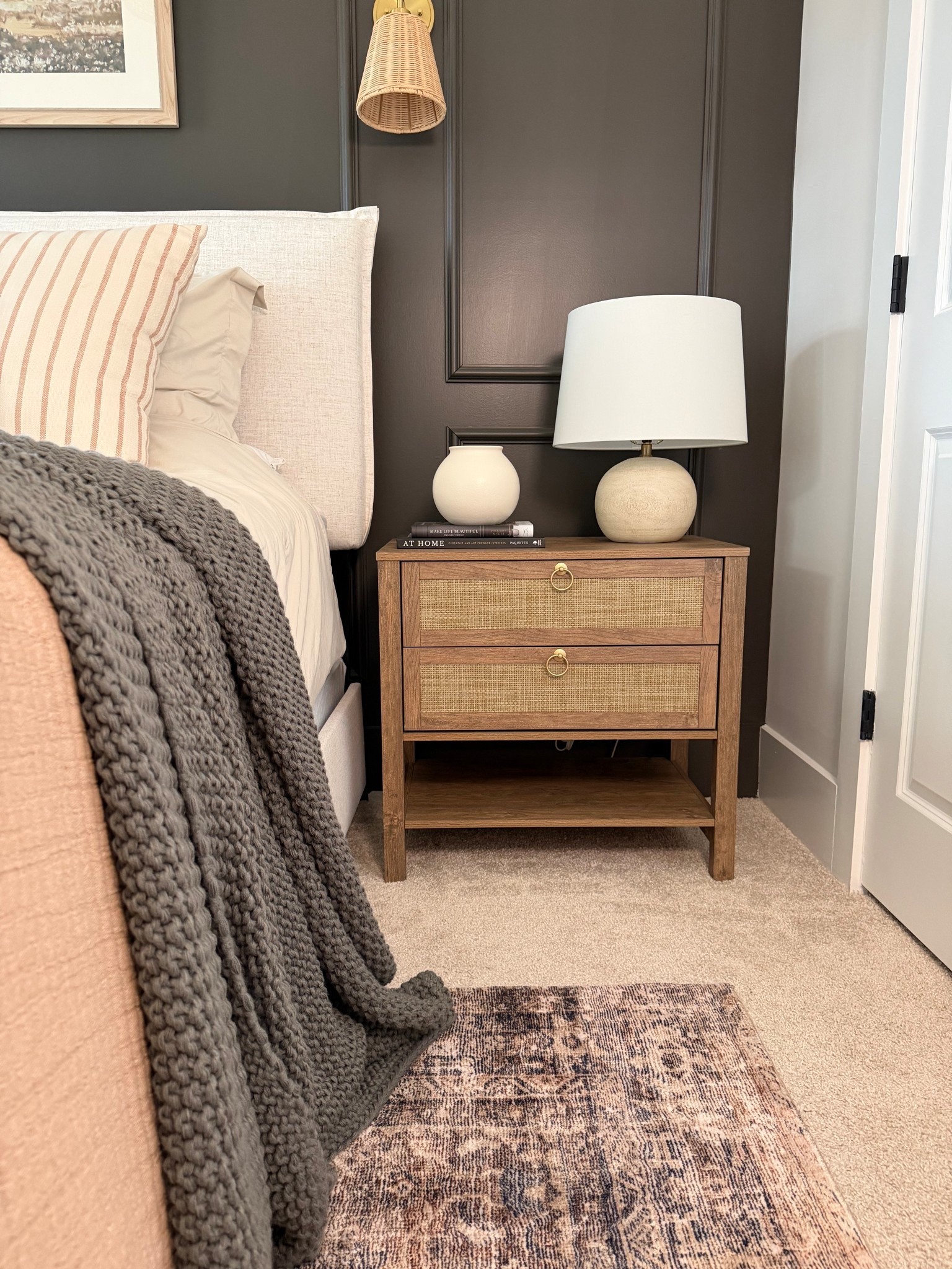 Affordable nightstands, wood nightstands, modern nightstands, guestbedroom inspo, rattan nightstandds

#LTKHome