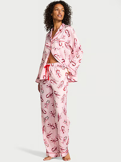 Glazed Satin Long Pajama Set, Print, Smallreg - Women's Sets - Victoria's Secret | Victoria's Secret (US / CA )