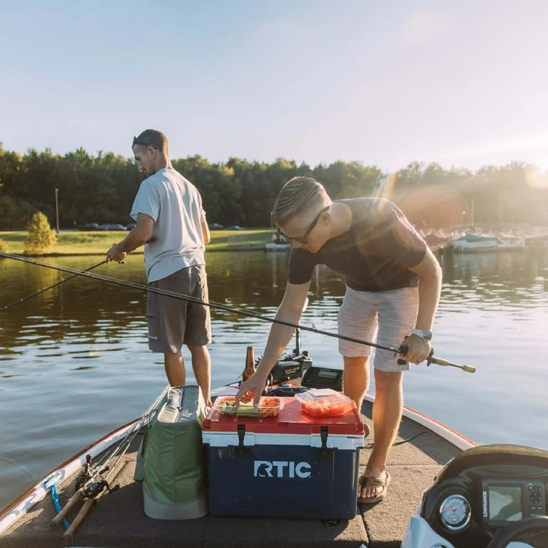 RTIC 32 QT Ultra-Light Hard-Sided Ice Chest Cooler, Fits 48 Cans, Patriot | Walmart (US)