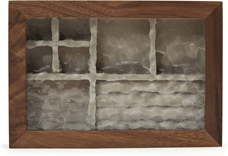 pandapark Wooden Jewelry Box with Glass Lid, Multi-Compartment Storage Display Case, Walnut Brown... | Amazon (US)