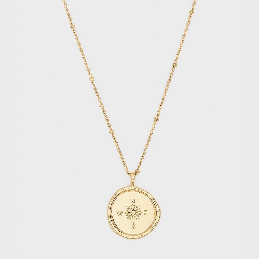 Compass Coin Necklace | Gorjana