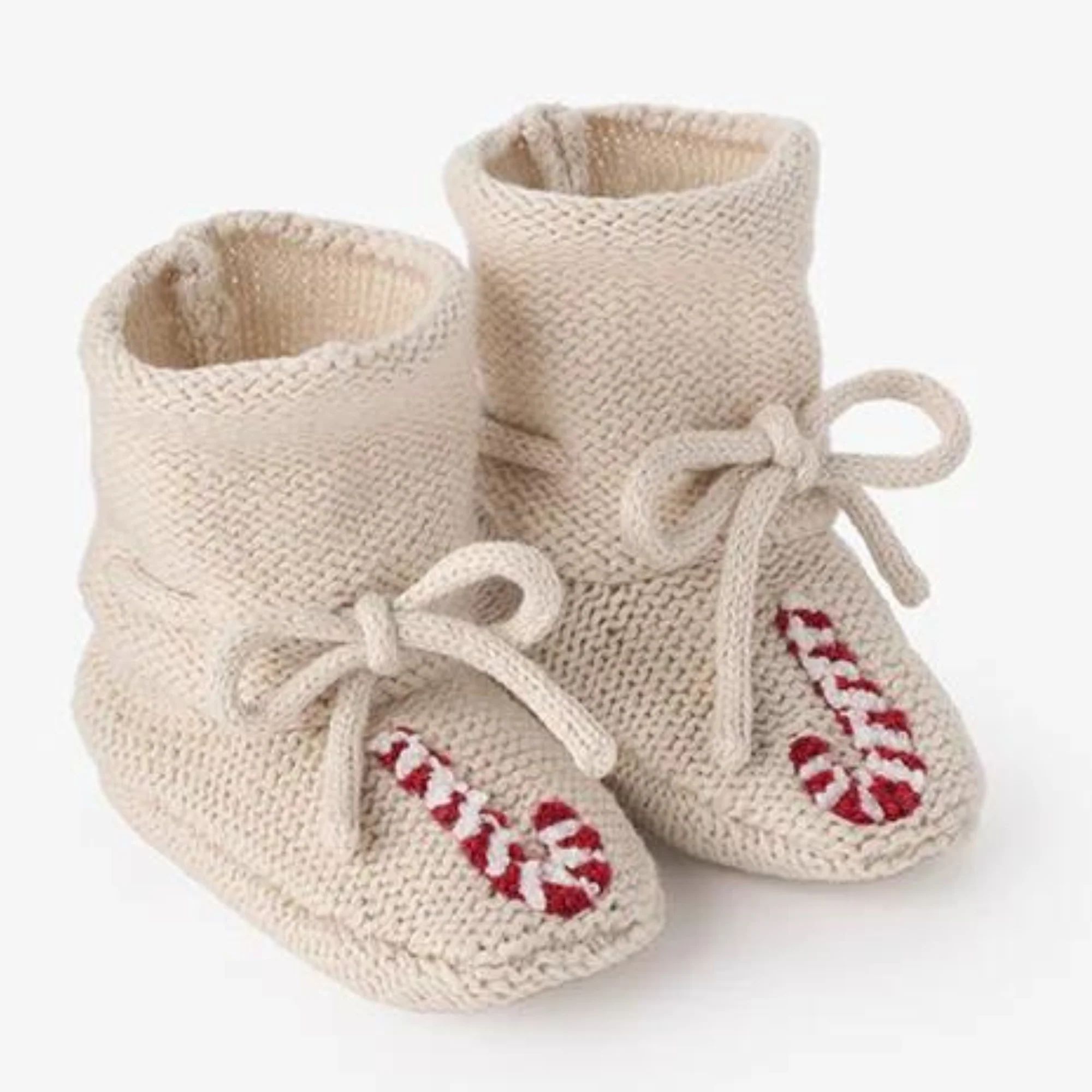 Candy Cane Baby Booties | SpearmintLOVE