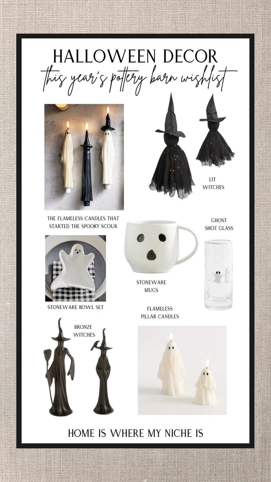 Current Pottery Barn Halloween wishlist 🖤

I’m pretty sure the ghost taper candle set and one of the bronze witches are officially coming home with me. The rest… I’m trying very hard to resist. 👻

I’ve linked every piece from my wishlist.

What’s the one item you’d have to bring home?

#LTKcanada #LTKhome #LTKfamily