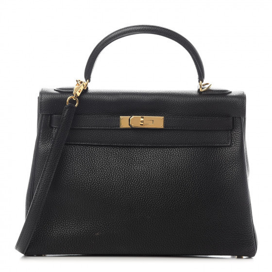 HERMES

Taurillon Clemence Kelly Retourne 32 Black | Fashionphile