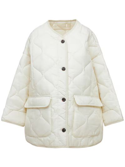 The Frankie Shop - Teddy quilted nylon jacket - Ivory | Luisaviaroma | Luisaviaroma
