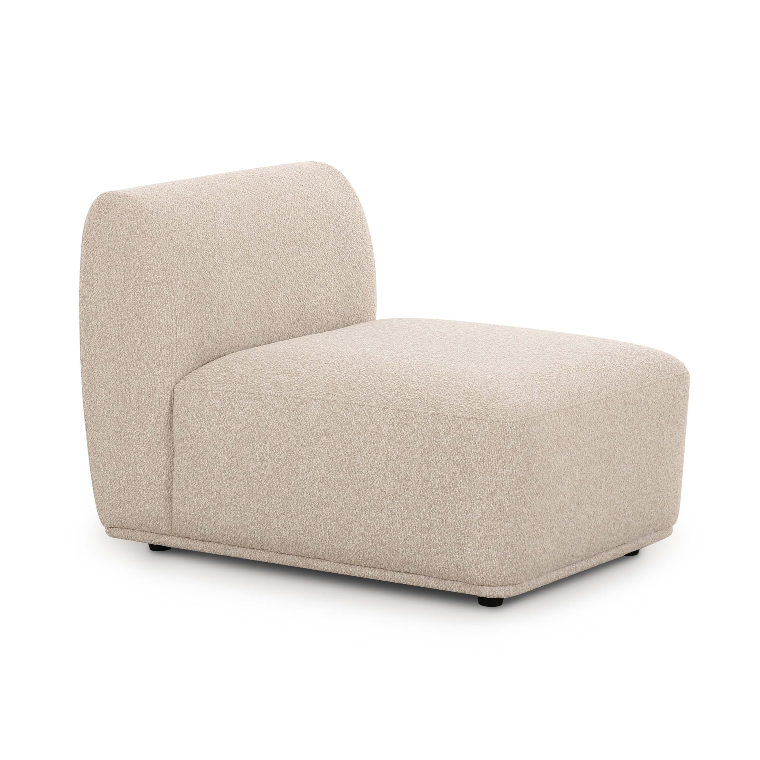 Tov Furniture Sylvie Cream Boucle Armless 1-Seater | Amazon (US)