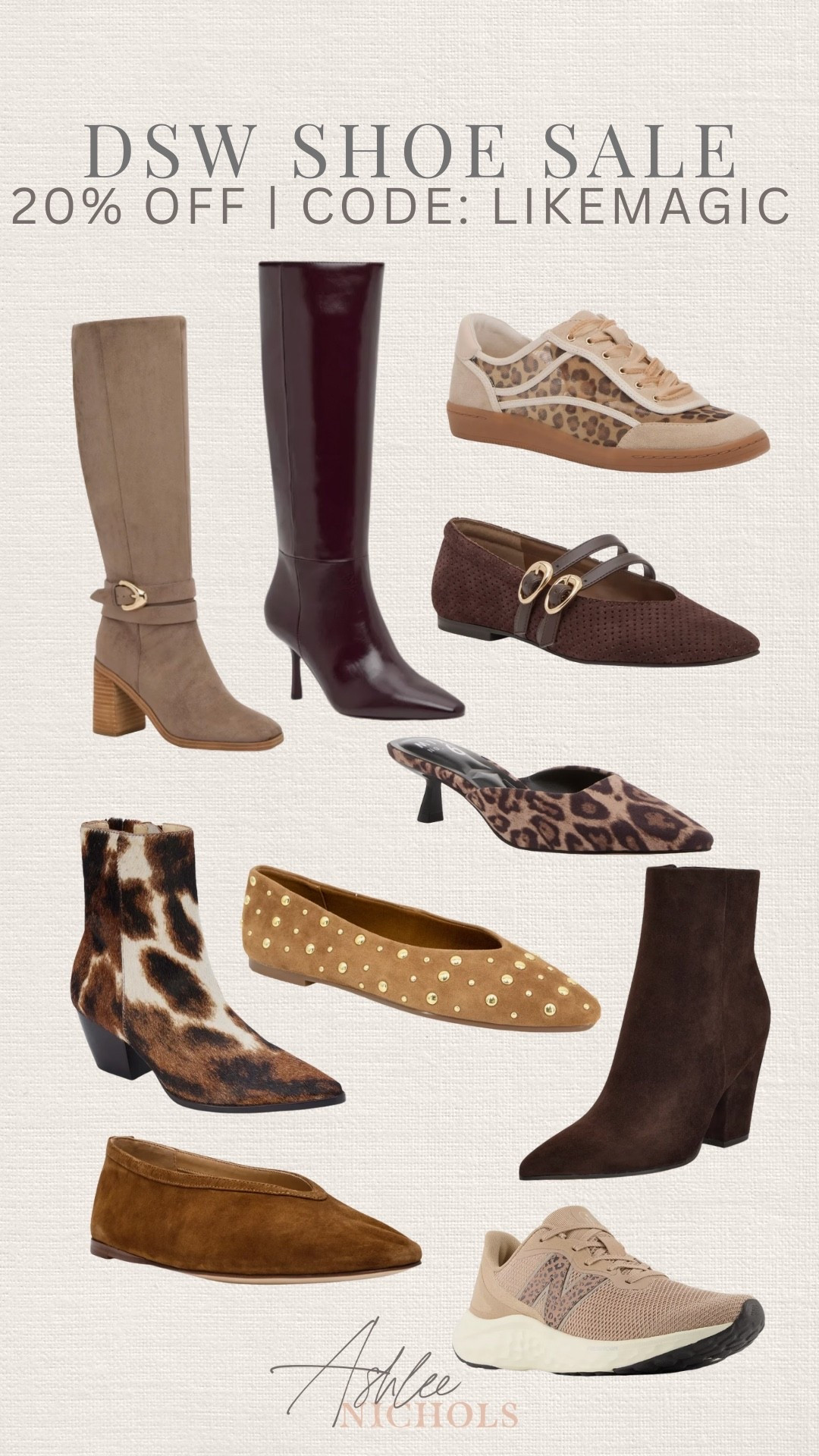 DSW shoe sale! 20% off with code: LIKEMAGIC

leopard boots, fall booties, fall boots, suede flats

#LTKSaleAlert #LTKShoeCrush #LTKStyleTip