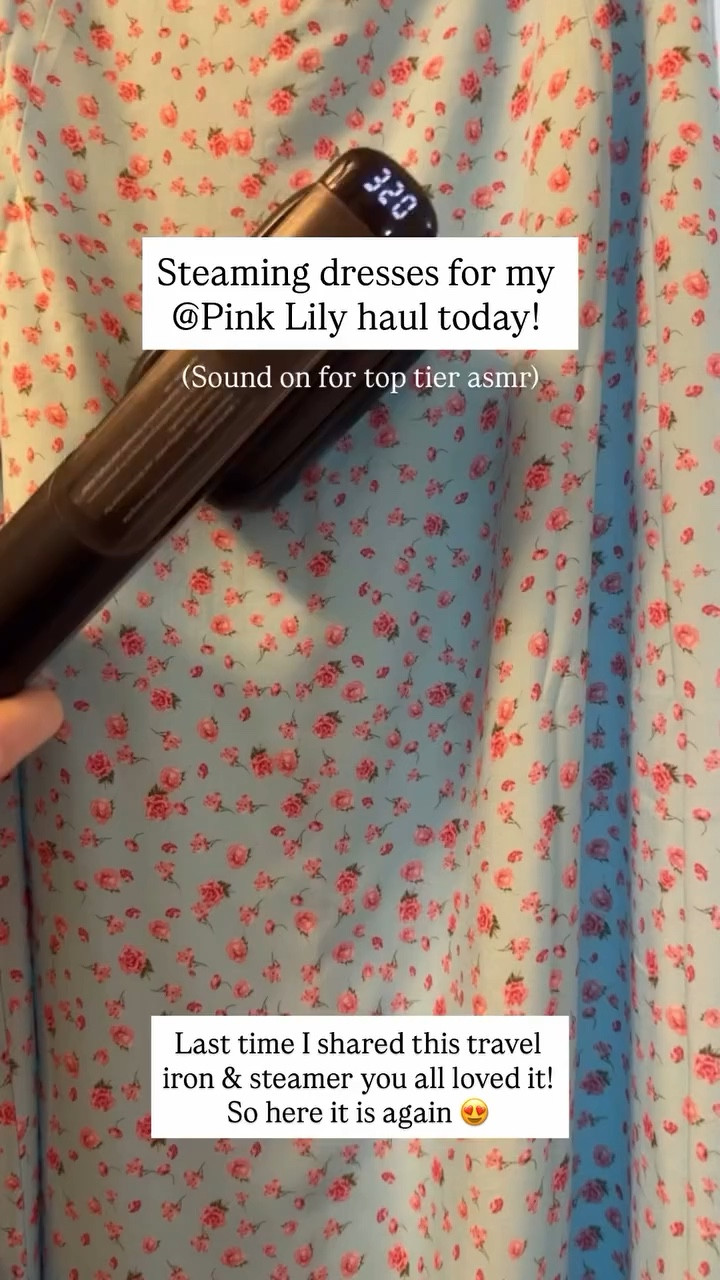 Last time I shared this travel iron & steamer you all loved it! So here it is again 😍 Steaming dresses for my @Pink Lily haul today! (Sound on for top tier asmr)

#LTKvlog #LTKHome #LTKTravel
