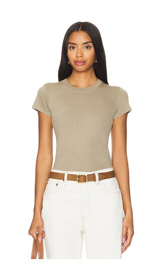 Basic Tee in Moss | Revolve Clothing (Global)