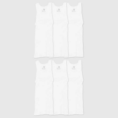 Hanes Men's 6pk Tanks - White L | Target