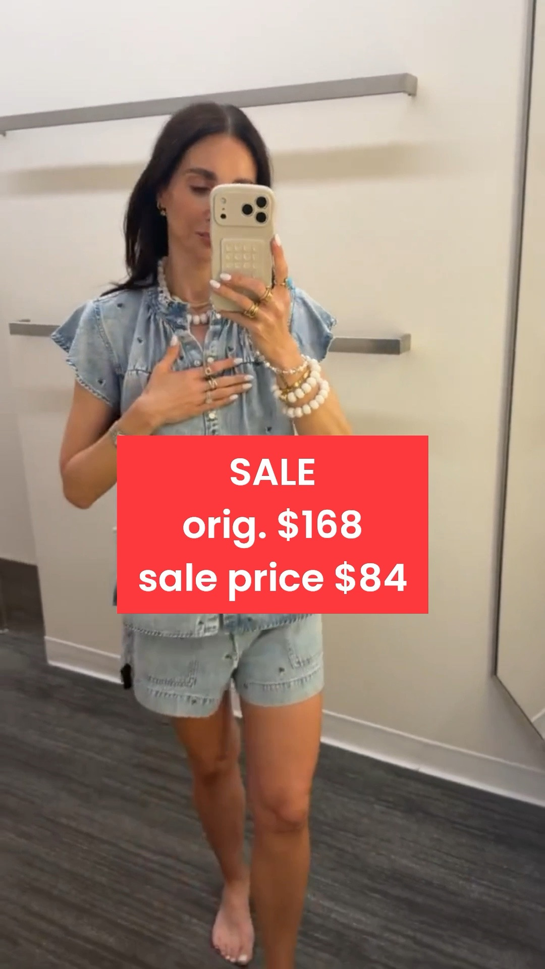 Rails denim set, on sale. Orig. $168, sale price $84. I'm wearing size S in both. 

floral embroidered top, matching set, cute outfit, annabrstyle

#LTKSaleAlert #LTKOver40