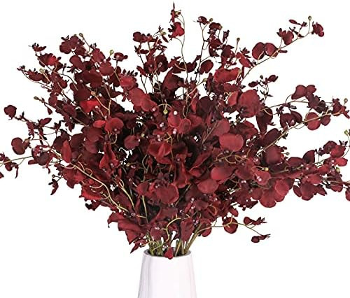 Nubry Artificial Orchids Flowers Fake Silk Dancing Lady Orchid Faux Long Stem Flowers 12Pcs in Bu... | Amazon (US)