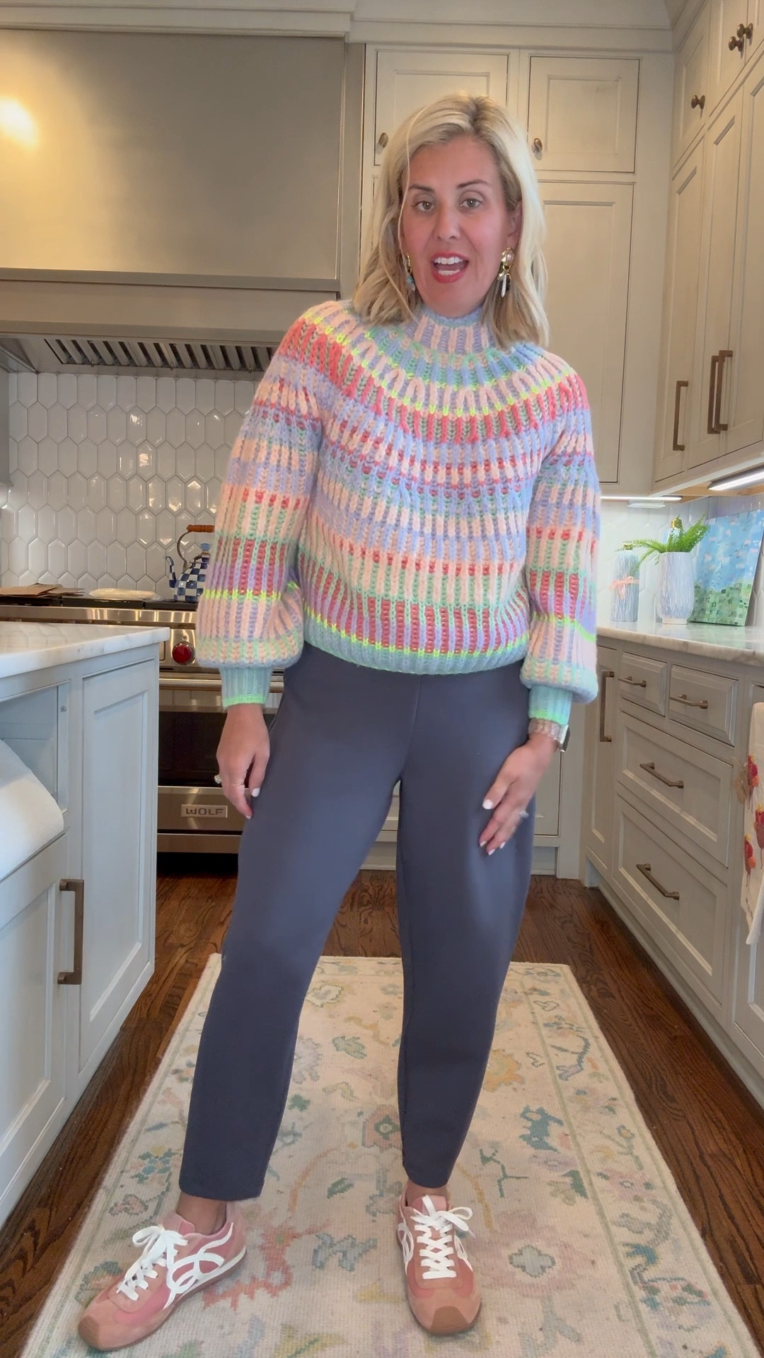 Ok this is a total copy and paste outfit, don’t yall think?

Xs sweater, earrings, Rothy’s (size down 1 size to 7) - use code CAT30
8 Zon sneakers
S petite barrel pants - 30% off no code needed



#LTKmomlife #LTKootd #LTKSaleAlert