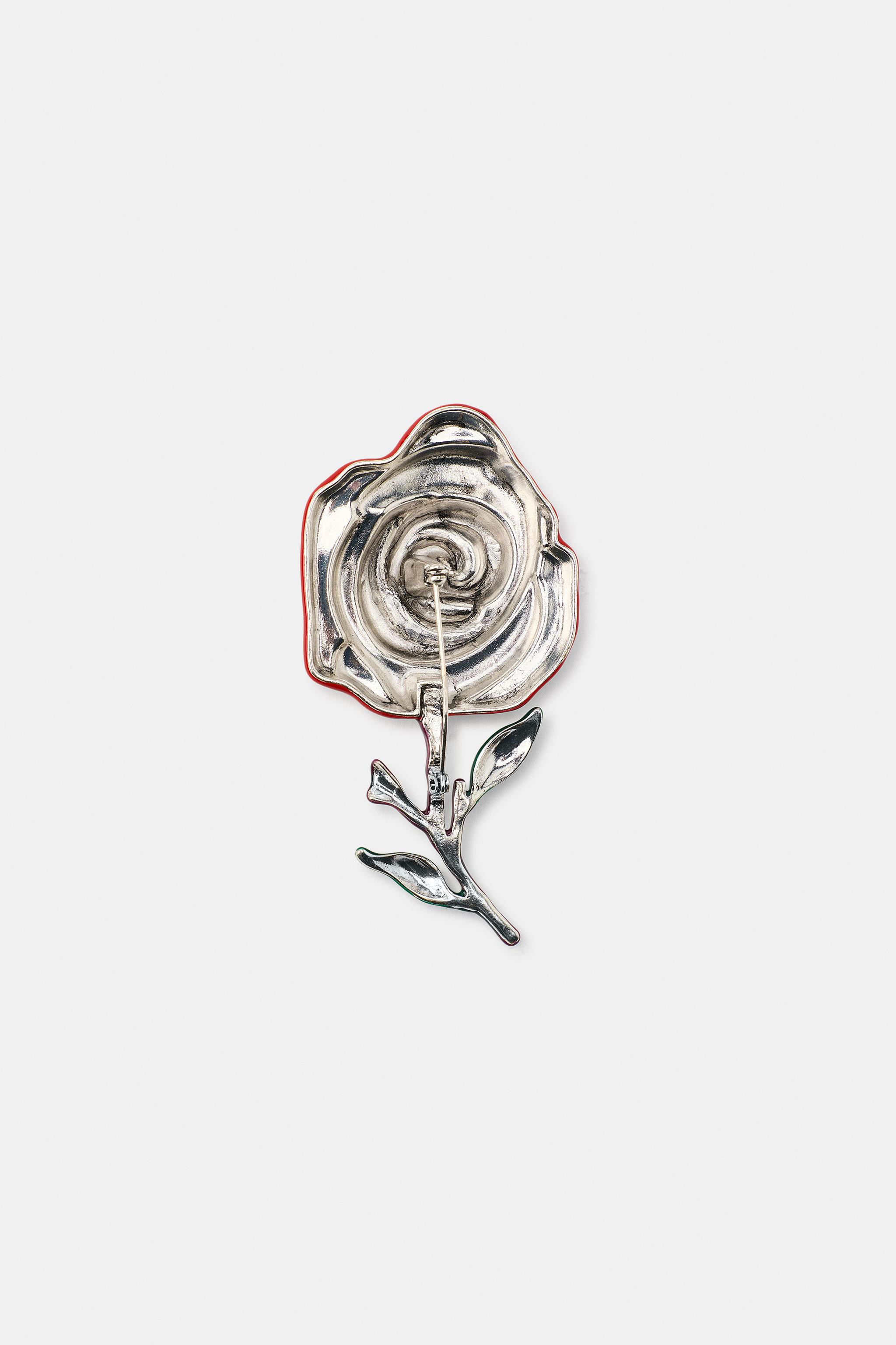 RESIN FLOWER BROOCH | Zara US