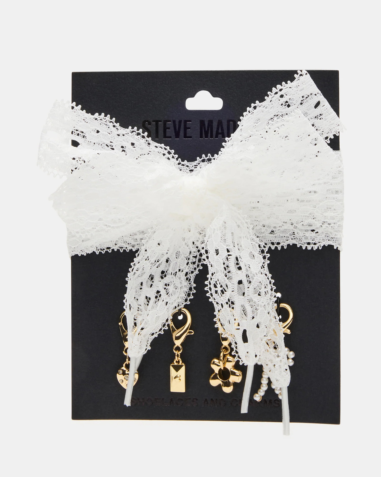 SHOE LACES AND CHARMS LACE WHITE | Steve Madden (US)
