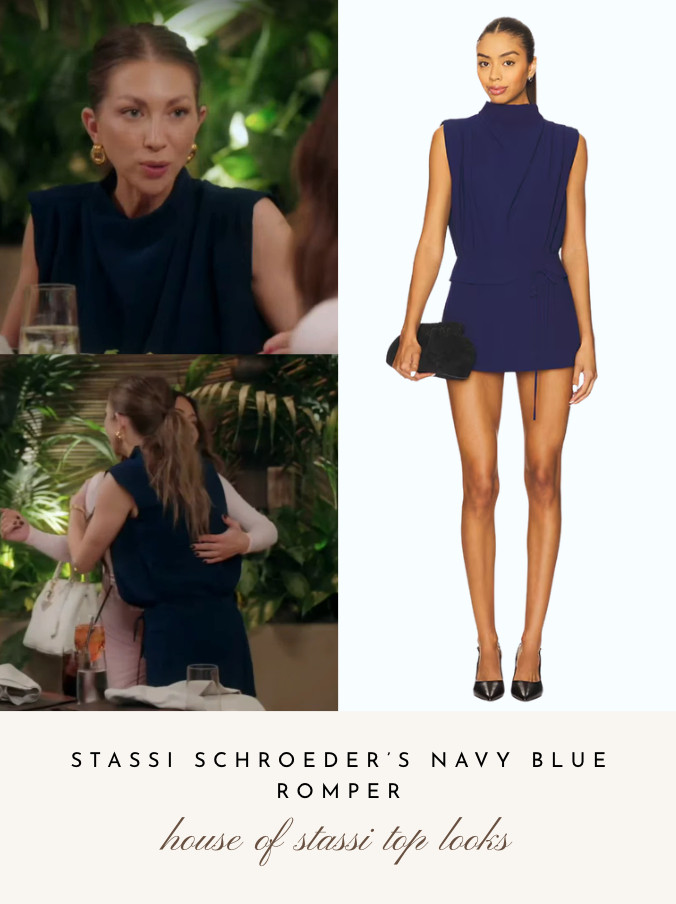 Stassi Schroeder's Navy Blue Top and Skort Set 

 