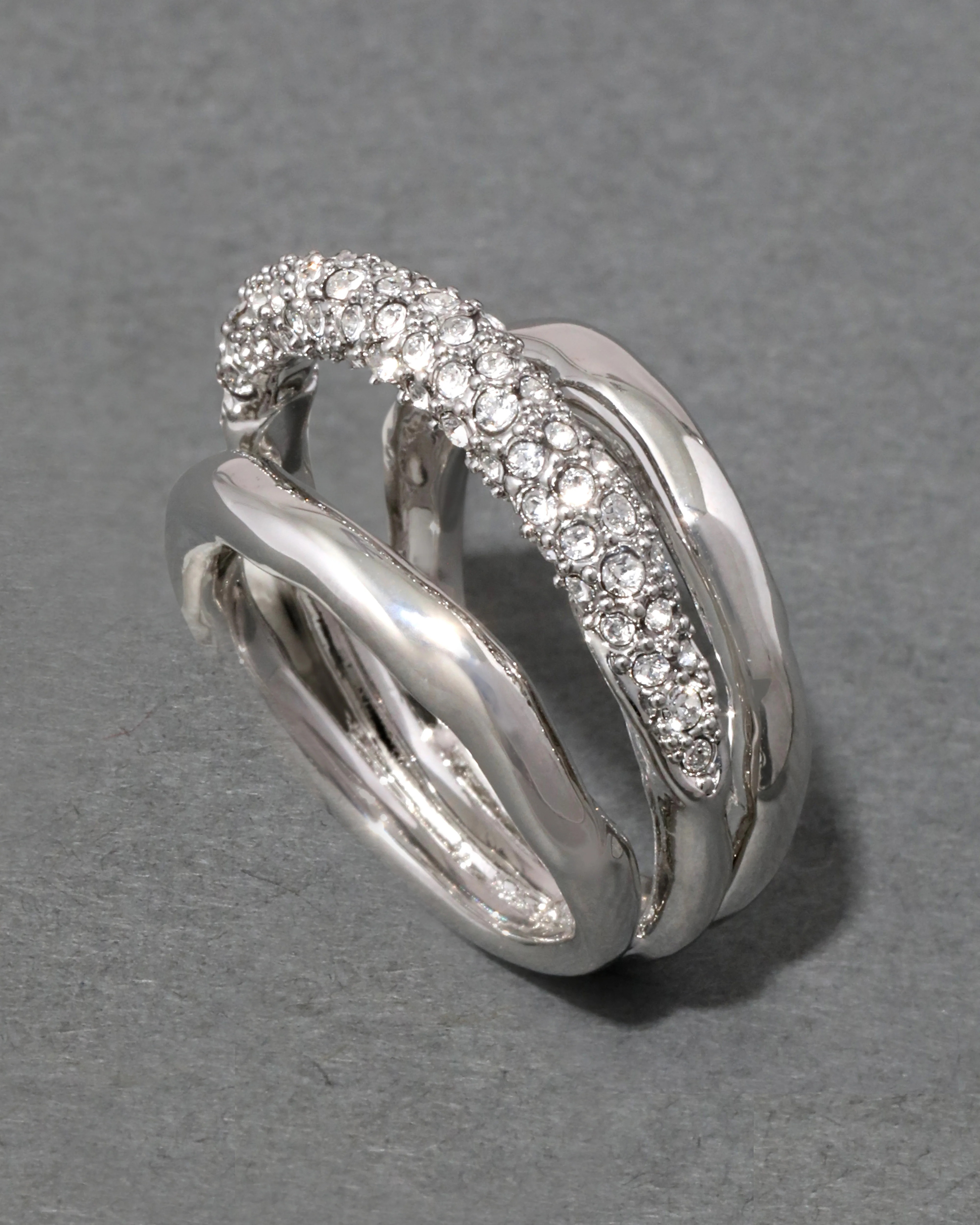 Silver Solanales Crystal Orbiting Ring | Alexis Bittar | Alexis Bittar