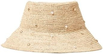 L*Space Carmel Island Hat for Women Lightweight Bucket Hat for Summer with Pearl & Shell Details,... | Amazon (US)