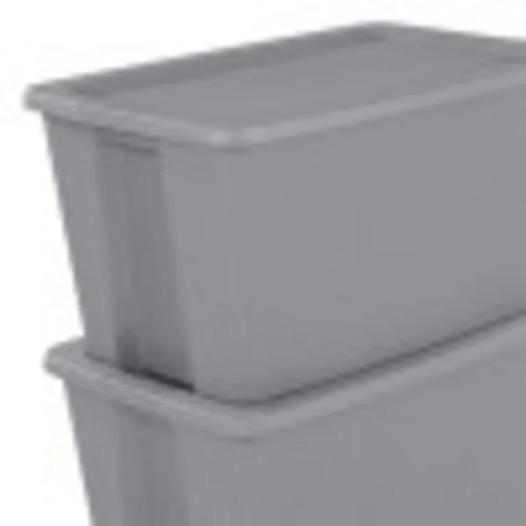 Sterilite 30 Gallon Tote Box Plastic, Gray, Set of 6 | Walmart (US)