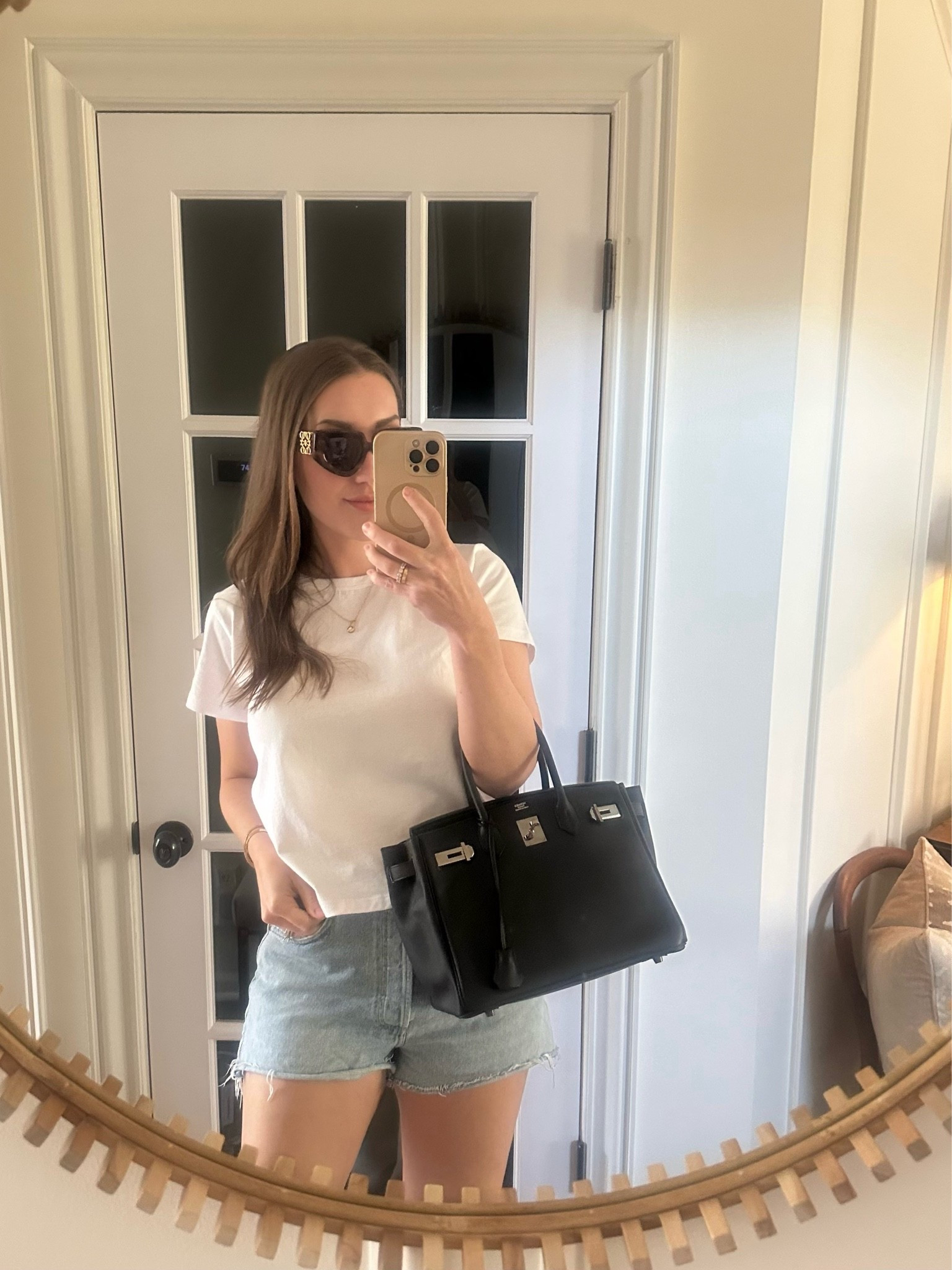 What my outfits look like most days… 😆the perfect tshirt and my fav soft cutoff shorts.
Medium in tshirt
28 in shorts

#LTKootd