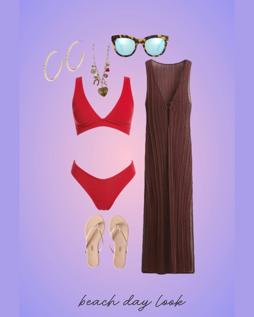 Love this high/low beach vacation outfit
(I’m dreaming of a beach club in St. Barth’s…)  ☀️🌊 A flattering red Hunza G bikini + the easiest H&M throw-on coverup, finished with simple golds and classic sunnies. Effortless, elevated, and ready for pool or beach days ✨ Everything linked to shop the look

#LTKootd #LTKTravel #LTKSeasonal