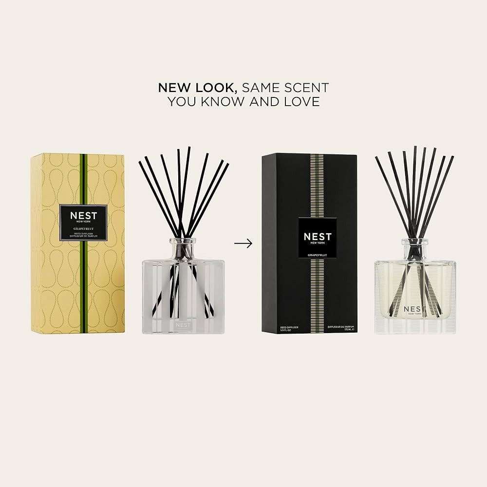 NEST New York Reed Diffuser, Grapefruit - 5.9 fl oz - Fragrance for Up to 90 Days - Reusable, Ref... | Amazon (US)