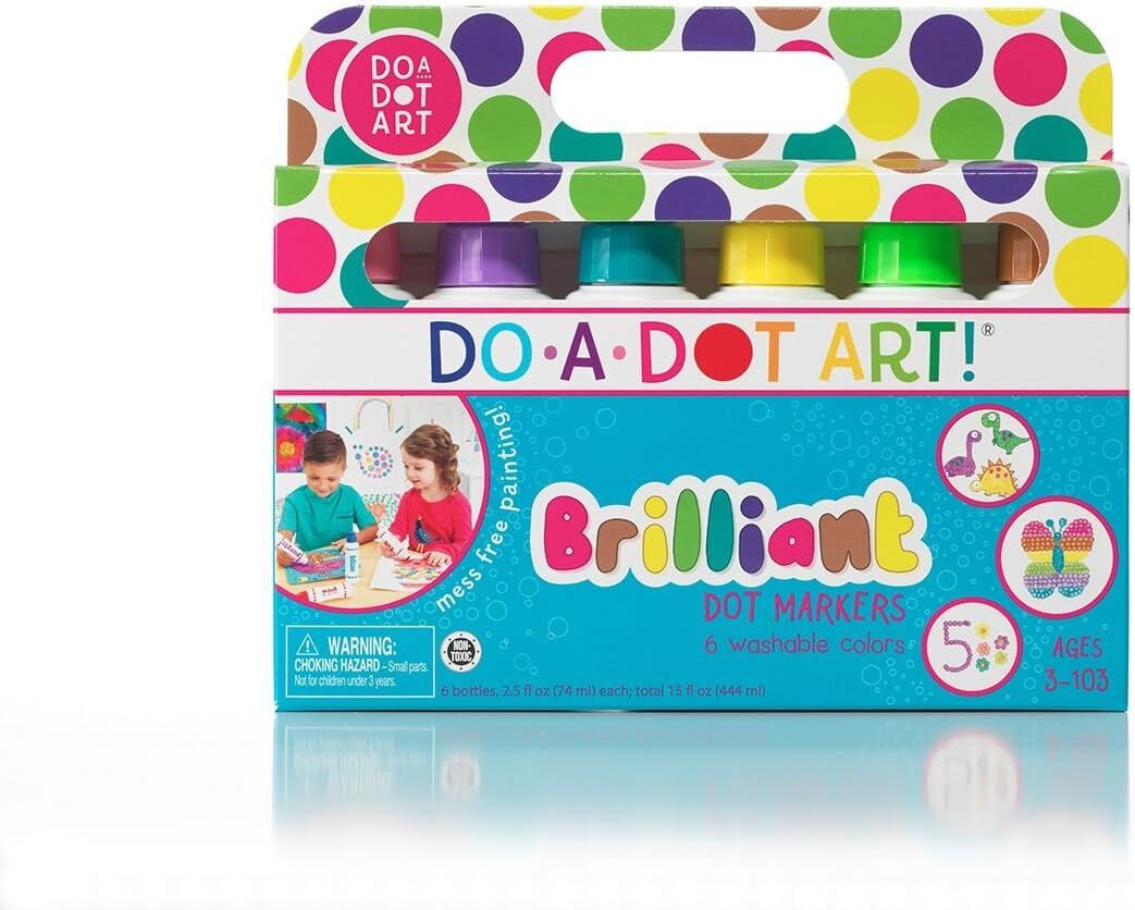 Do A Dot Art! Brilliant Colors 6 Pack Washable Paint Dot Markers Daubers for Children, The Origin... | Amazon (US)